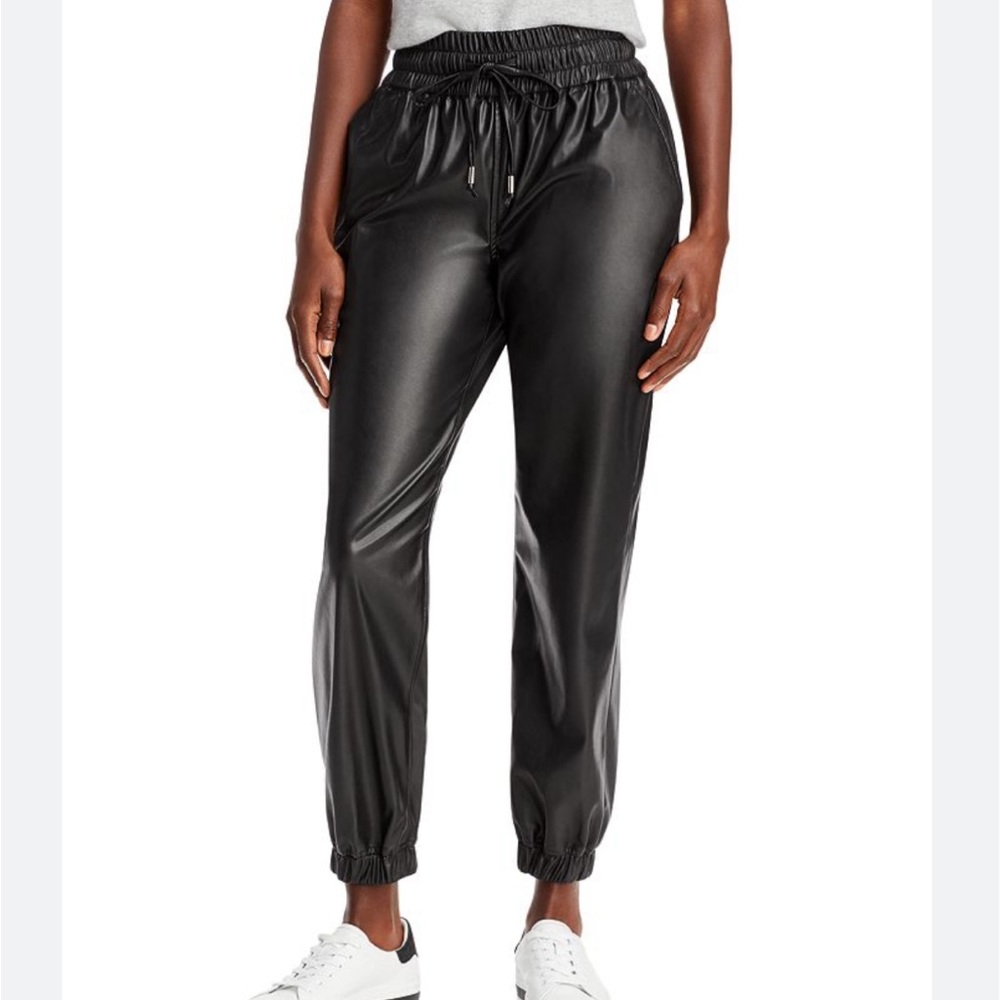 BLANKNYC Faux leather jogger pants